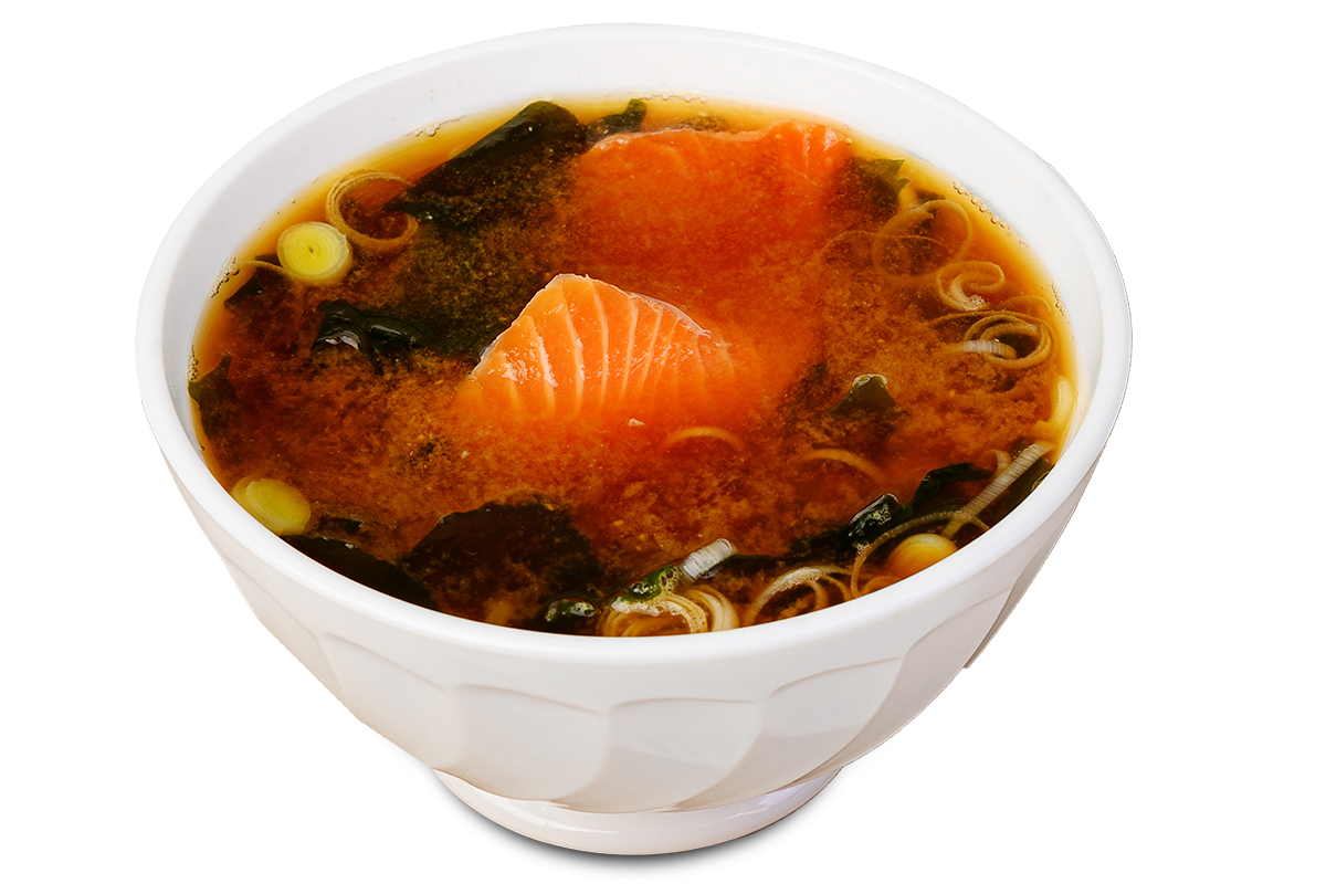 картинка Суп Мисо с лососем от магазина Sushi-Love